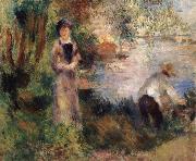 Pierre-Auguste Renoir On Chatou Island Sweden oil painting artist